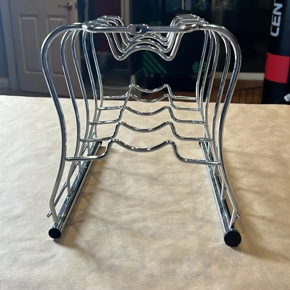 Cabinet Pantry Pot Organizer Holder Rack Chrome Home Organization Alloy